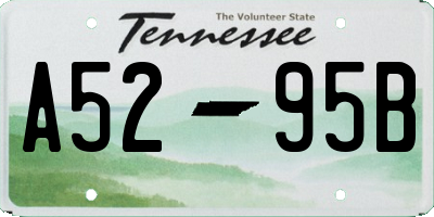 TN license plate A5295B