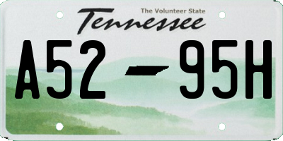 TN license plate A5295H