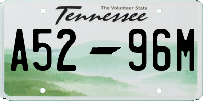 TN license plate A5296M