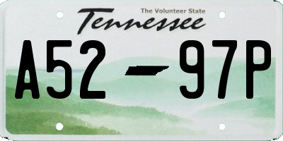 TN license plate A5297P