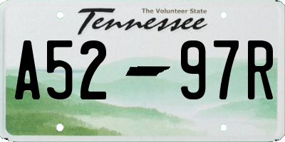 TN license plate A5297R