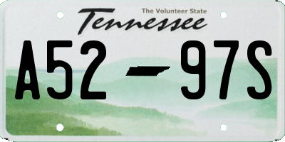 TN license plate A5297S