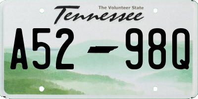 TN license plate A5298Q