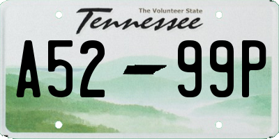 TN license plate A5299P