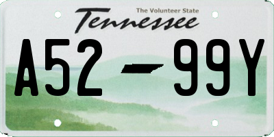 TN license plate A5299Y