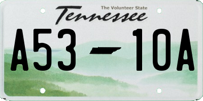 TN license plate A5310A