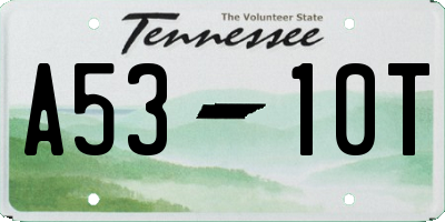 TN license plate A5310T
