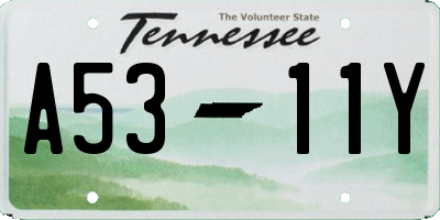TN license plate A5311Y
