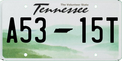 TN license plate A5315T