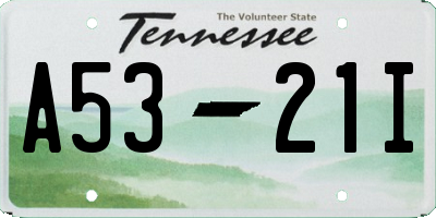 TN license plate A5321I