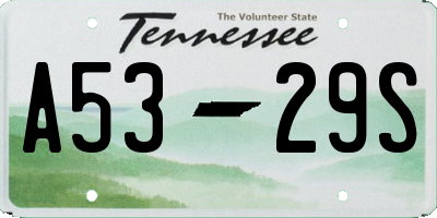 TN license plate A5329S