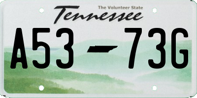 TN license plate A5373G