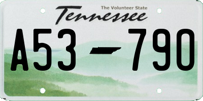 TN license plate A5379O