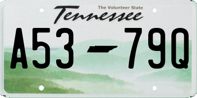 TN license plate A5379Q