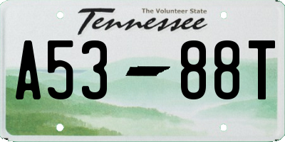 TN license plate A5388T