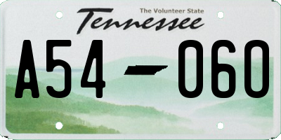 TN license plate A5406O