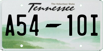 TN license plate A5410I