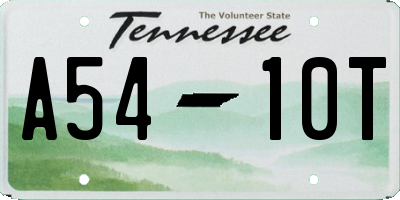 TN license plate A5410T