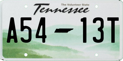 TN license plate A5413T