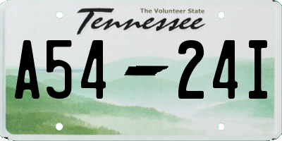 TN license plate A5424I