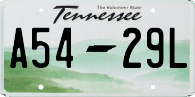 TN license plate A5429L