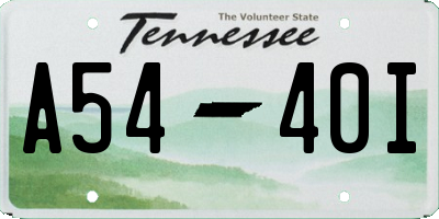 TN license plate A5440I