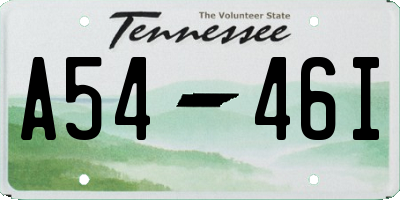 TN license plate A5446I