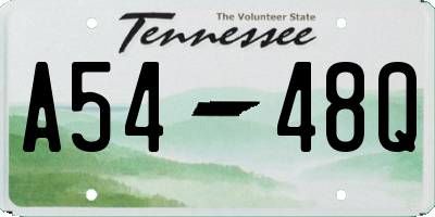 TN license plate A5448Q