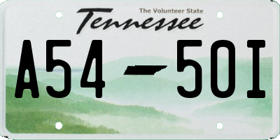TN license plate A5450I