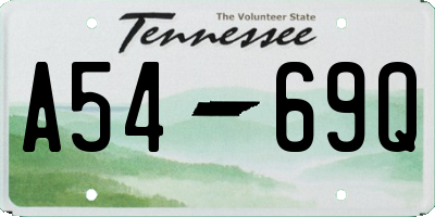 TN license plate A5469Q