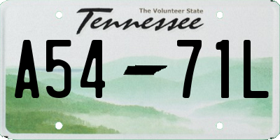 TN license plate A5471L