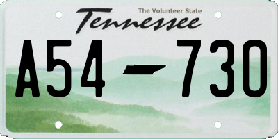 TN license plate A5473O
