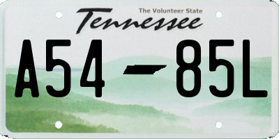 TN license plate A5485L