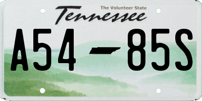 TN license plate A5485S