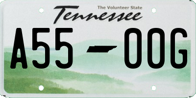 TN license plate A5500G
