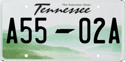 TN license plate A5502A