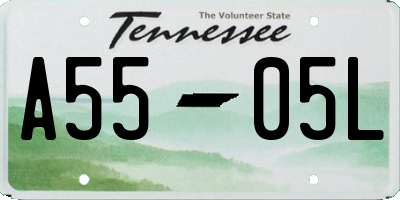 TN license plate A5505L