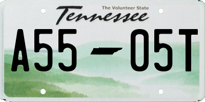 TN license plate A5505T