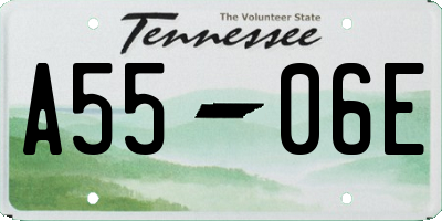 TN license plate A5506E