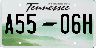 TN license plate A5506H