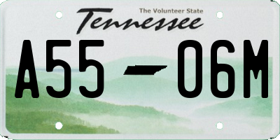 TN license plate A5506M