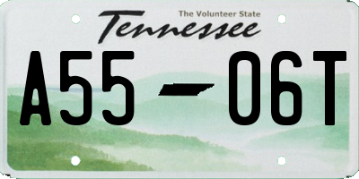 TN license plate A5506T