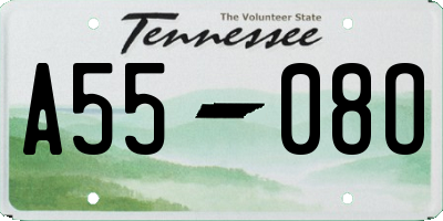 TN license plate A5508O