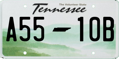 TN license plate A5510B