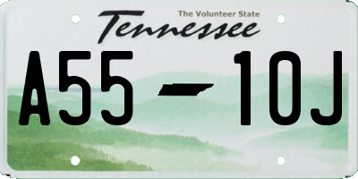 TN license plate A5510J