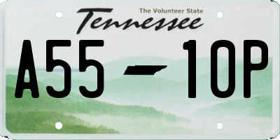 TN license plate A5510P