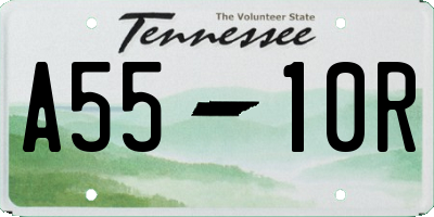 TN license plate A5510R