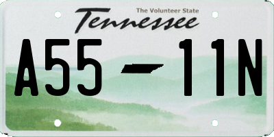 TN license plate A5511N