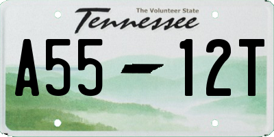 TN license plate A5512T