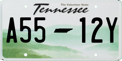 TN license plate A5512Y